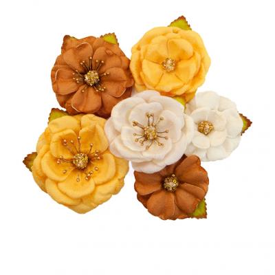 Prima Marketing Autumn Sunset Flowers Embellishments - Autumn Sunset